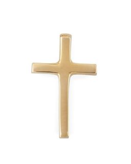 One Solid Gold Cross Stud Earring   Zoe Chicco   Gold