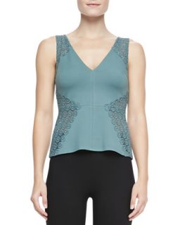 Womens Tippi Lace Inset Top   Bailey 44   Balsam green (LARGE/8)