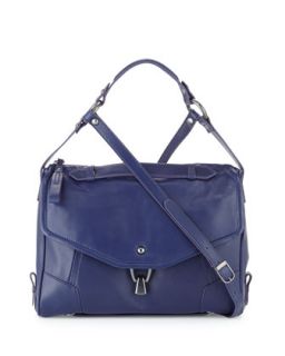 Alexa Leather Crossbody Bag, Blue   Kooba