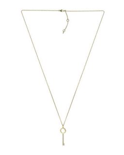 Pave Key Pendant Necklace, Golden   Michael Kors   Gold