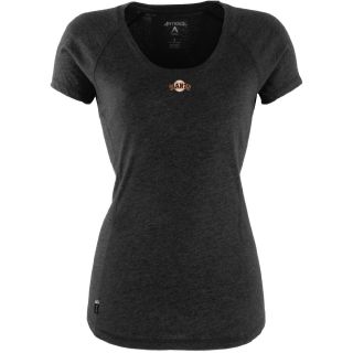 Antigua San Francisco Giants Womens Pep Shirt   Size Large, Black/heather
