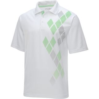 TOMMY ARMOUR Mens Fade Print S14 Short Sleeve Golf Polo   Size L, Bright White