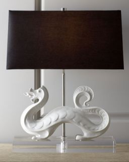 White Dragon Lamp   Jonathan Adler