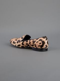 Roberto Cavalli Leopard Print Slipper