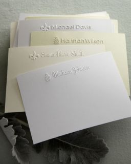 50 Embossed Motif Cards/Plain Envelopes