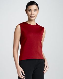 Crewneck Sweater, Red, Womens   Caroline Rose   Red (2X (20/22W))