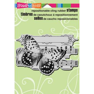 Stampendous Cling Rubber Stamp 5.5inx4.5in Sheet  butterfly Tune