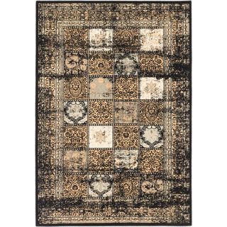 Shahrzad Versailles Black Panel Rug (53 X 77)