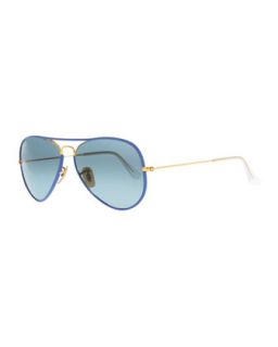Aviator Gradient Sunglasses, Blue   Ray Ban   Blue