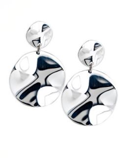 Wavy Disc Drop Earrings   Ippolita   Silver