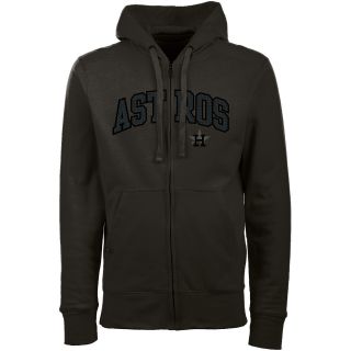 Antigua Houston Astros Mens Signature Full Zip Hooded Sweatshirt   Size