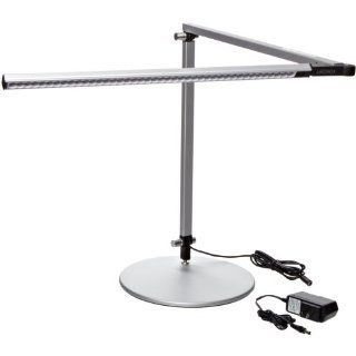 Koncept AR3000 W SIL DSK Z Bar LED Desk Lamp, Warm Light, Silver Contemporary Desk