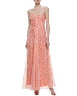 Womens Cascading Print Detachable Straps Gown   Laundry by Shelli Segal  