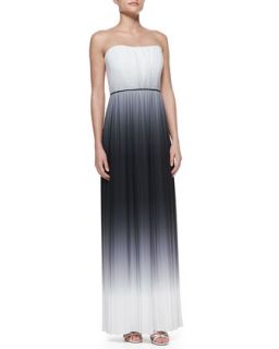 Womens Monica Ombre Strapless Maxi Dress   Milly   Black (2)