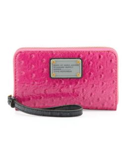 Classic Q Wingman Wristlet Zip Wallet, Pop Pink   MARC by Marc Jacobs   Pop