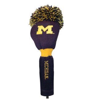 Michigan Wolverines Pom Pom Golf Headcover (Set of 2)  Golf Club Head Covers  Sports & Outdoors