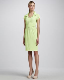 Womens Arlo Ruffle Collar Dress   T Tahari   Sharp green (12)