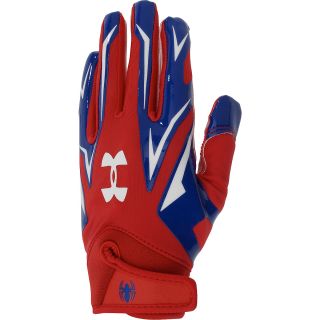UNDER ARMOUR Boys Alter Ego Spider Man F4 Football Gloves   Size Small,