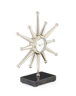 Small Star Desk Clock   Silver