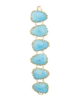 Branch Bezel Bracelet, Turquoise   Kendra Scott Luxe   Turquoise