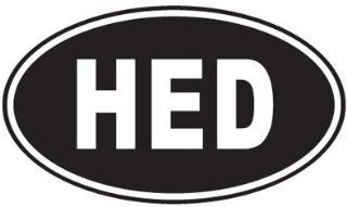 HED Oval Sticker   Black 