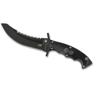 Spyderco Warrior Black FRN H 1 Plain Spyder Edge Knife   Black Blade (650446)