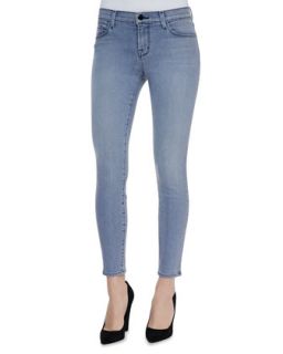 Womens Mid Rise Cropped Denim Jeans   J Brand Jeans   Strobe (24)