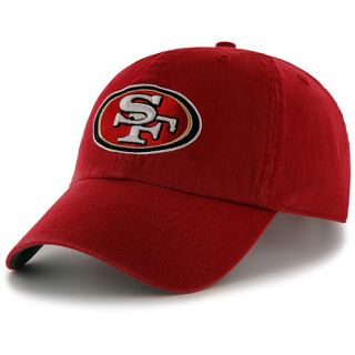 47 BRAND Mens San Francisco 49ers Clean Up Adjustable Hat   Size Adjustable