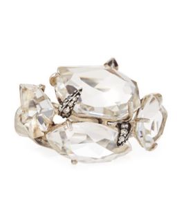 Clear Quartz & White Diamond Cluster Ring   Alexis Bittar Fine   Silver (7)