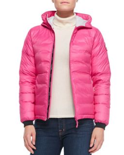 Womens Camp Hooded Puffer Jacket, Pink   Canada Goose   Summit pink (X LARGE)