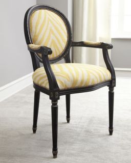 Gretna Yellow Armchair   Old Hickory Tannery