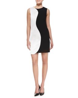 Womens Willow Two Tone Shift Dress   Raoul   Black ivory (14)