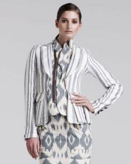 Womens Joseph Striped Linen Blazer   Altuzarra   Grey stripe (40/6)