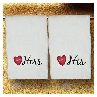 His & Hers Personalized Bath Towel   His And Hers Bath Towels