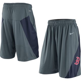 NIKE Mens Boston Red Sox AC Dri Fit Training Shorts   Size Medium, Grey