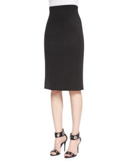 Womens High Waist Pencil Skirt, Black   Milly   Black (SMALL)