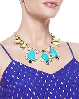 Spring Fling Mixed Stone Necklace   Lilly Pulitzer   Shorely blue (ONE SIZE)