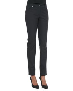 Womens Organic Cotton Skinny Jeans, Black   Eileen Fisher   Black (2)