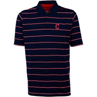 Antigua Cleveland Indians Mens Deluxe Short Sleeve Polo   Size Large,