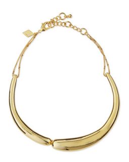 Golden Collar Necklace   Sequin   Gold (ONE SIZE)