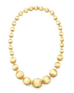 Africa Gold Medium Bead Necklace, 18L   Marco Bicego   Gold