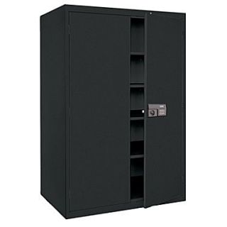 Sandusky Elite 78 x 46 x 24 Keyless Electronic Welded Storage Cabinet, Black