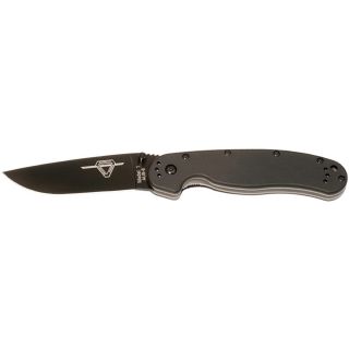 Ontario Knife Co RAT Folding Plain Edge Knife   Black (1088462)
