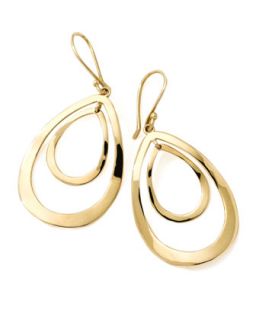 18K Gold Open Double Teardrop Earrings   Ippolita   Gold (18k )