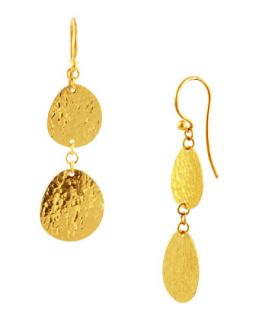 Contour 24k Gold Double Drop Earrings   Gurhan   Gold (24K )