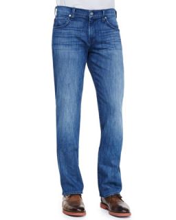 Mens Carsen Faded Relaxed Fit Jeans, Nakkitta Blue   7 For All Mankind  