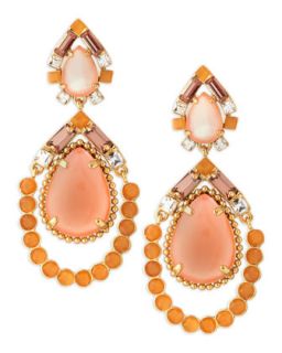 amalfi mosaic earrings, pink/orange   kate spade new york   Multi colors