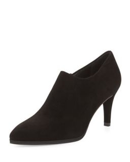 Standin Leather Ankle Boot, Black (Made to Order)   Stuart Weitzman   Black (39.