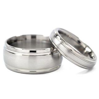 Titanium Ring Sets For Him And Her, Ring Sets, His And Her Rings His And Hers Wedding Bands Jewelry