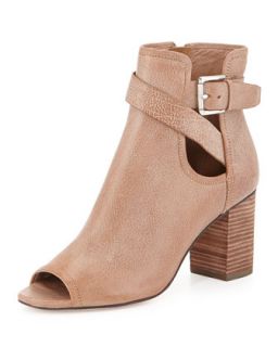 Greco Peep Toe Ankle Bootie, Taupe   Donald J Pliner   Taupe (38.0B/8.0B)